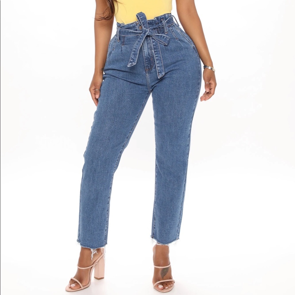 NWOT | Fashion Nova- Put it in a bag straight leg jeans